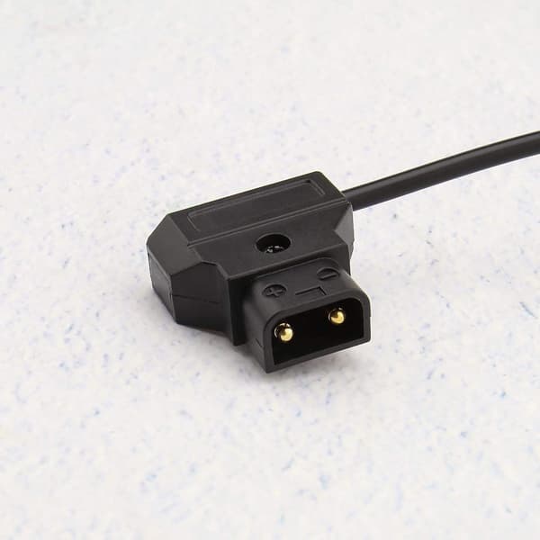 Slitesterk D-Tap til DC5.5 2.1mm spiralkabel for Bmcc Bmpc kameraer strømledning