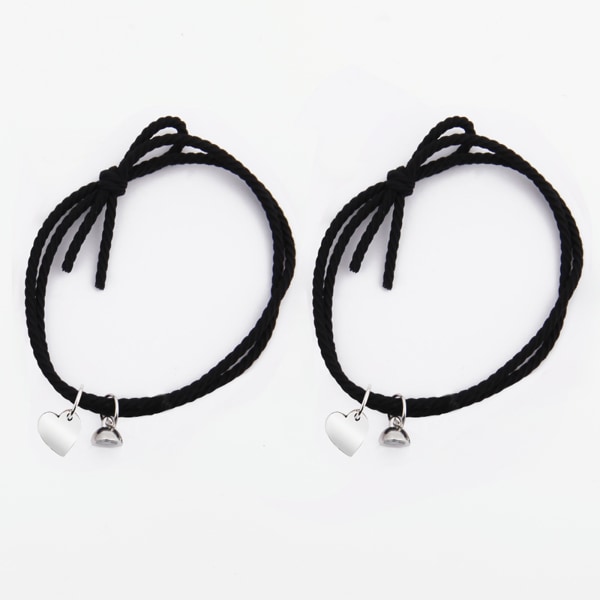 2st kärleksmagnet handvävt rep matchande armband för själsfrände magnetiskt armband present till par flickvän pojkvän D