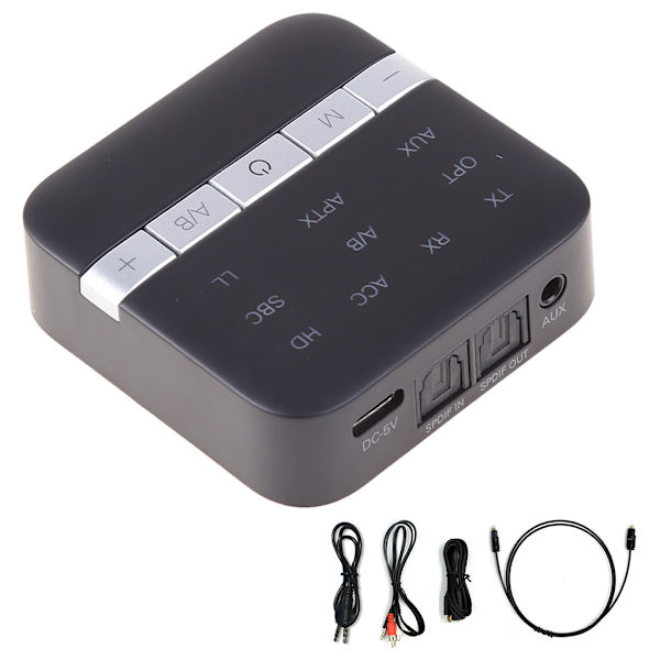 Lav Latency 3.5mm Bluetooth-kompatibel 5.0 Adapter Bluetooth-kompatibel Sender Modtager Lang Rækkevidde Kompakt Mini