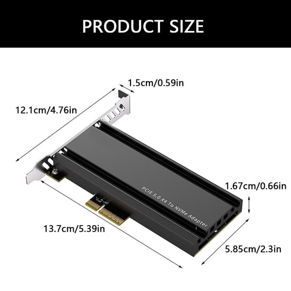 PCIe5.0 til NVMe2.0 Kort til Spillekonsoller Højkapacitets Databehandling