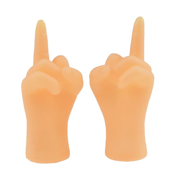 2st/set Roliga simulerade vänster och höger minihänder dockor barnleksak nyhet fingerleksaker presenter modell Halloweenpresent