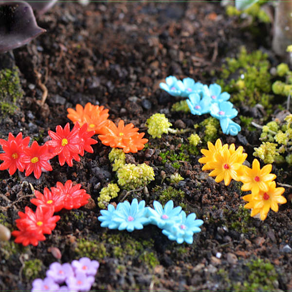 Nytt 10 stk Miniatyr Blomst Mose Bonsai DIY Håndverk Fy Hage Landskapsdekor