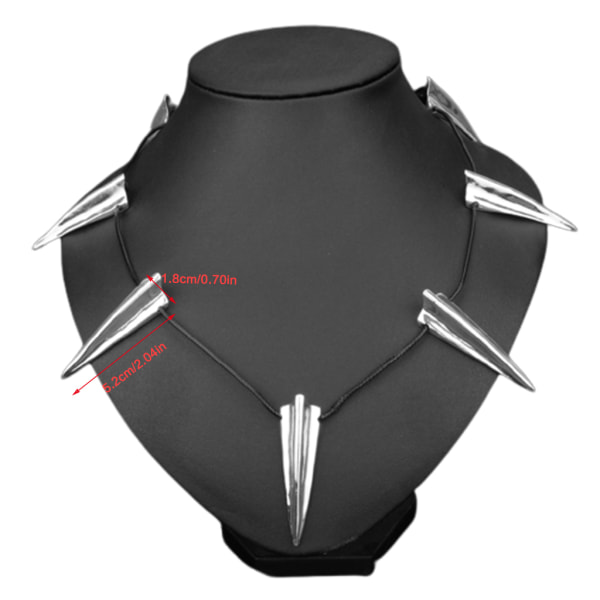 Metal Claw Charm Halsband Black Panther Choker Alloy Hänge Halsband King for T'Challa Wakanda Cosplay Cosplay Halsband