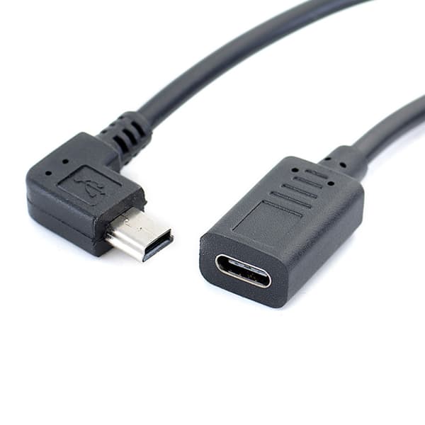 Mini USB-kabel till USB snabb dataladdningskabel för MP3 MP4-spelare bil