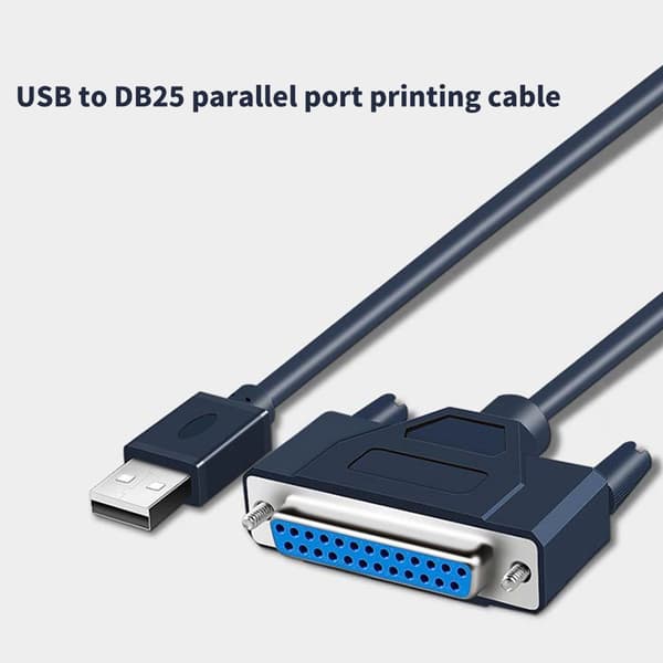 USB 2.0 til 25-benet DB25 parallelportkabel 1248 25-benet parallelprinter