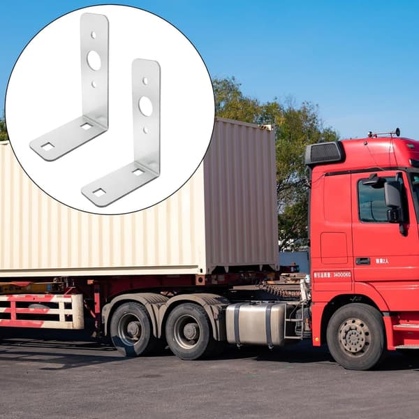 L-formet trailerlygte baglygte monteringsbeslag rustfrit stål universal