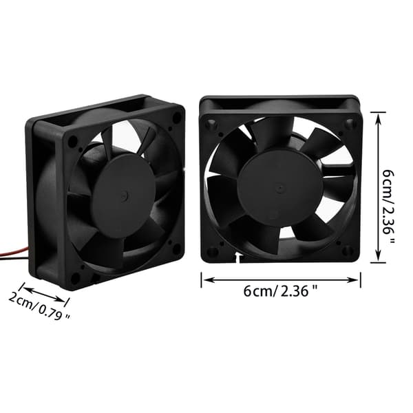 -DC Børsteløse Køleventilatorer 60mm DC24V Kølerventilator Glideleje