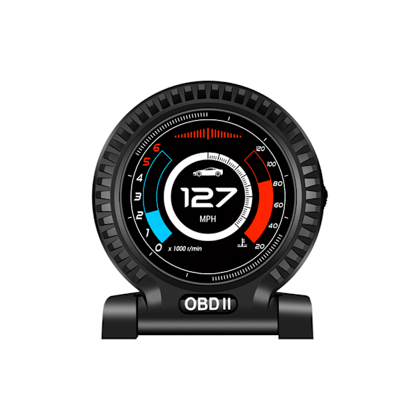 OBD GPS för Smart Mätare Bil HUD för Head Up Display för m/ Justerbart Fäste Head-up Display Intelligent LCD Instrument