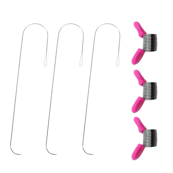 Solid Buet Perlenål med Håndtak Perlelinjeender for DIY-prosjekter