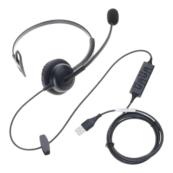 Ergonomisk USB Enkeltøre Headset Mikrofon for Sømløs Kommunikasjon