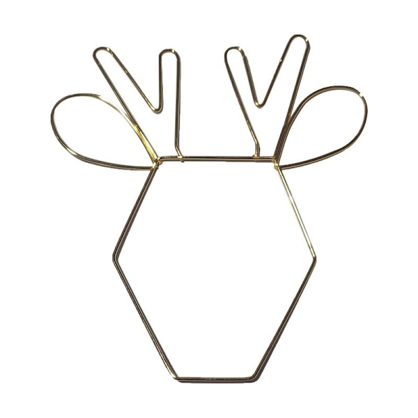 Dream Catcher Metal Hoops Oregelbundna moln Djurform DIY Makrame Järnring null - Christmas deer
