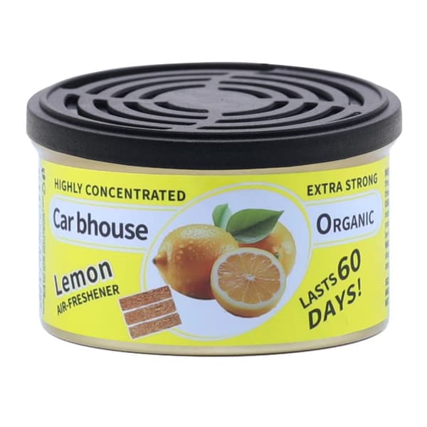 Opgraderer bilduftfrisker dåse træblok bilduft køretøjslugtfjerner Lemon