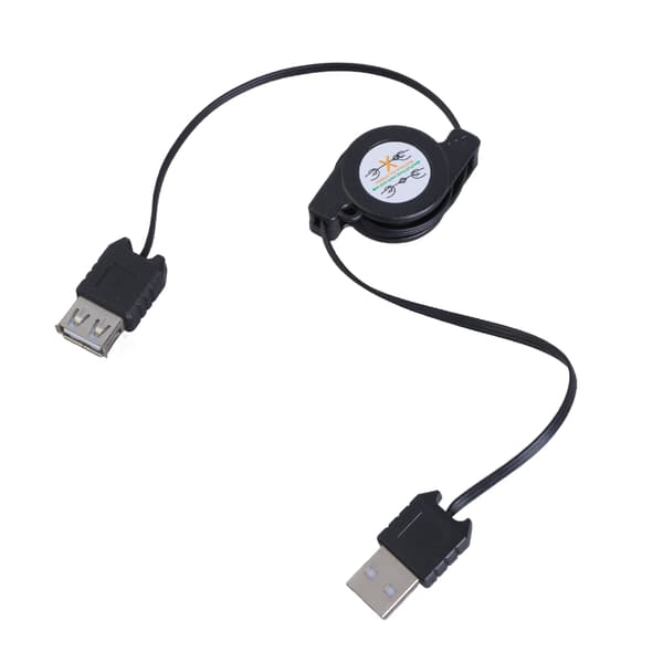 USB 2.0 hann til hunn uttrekkbar kabel 480 Mbps for effektiv dataoverføring