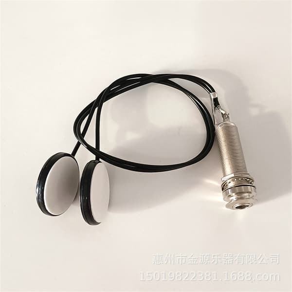 Gitarr Bas Ukulele Instrument Mikrofon Pickup Transducer med 6.35mm Jack