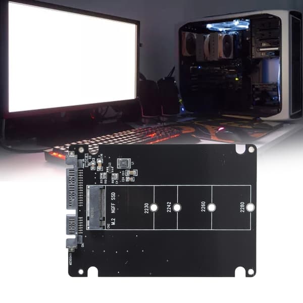 M.2 NGFF SSD til 2,5\" SATA Konverter Understøtter 2230 2242 2260 2280 SSD'er
