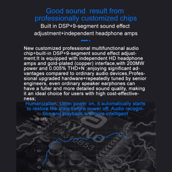 DA310 DAC Bluetooth-kompatibel 5.3 Audio Receiver Sändare Digital till Analog Conversion Player Njut av musik trådlöst AU Plug