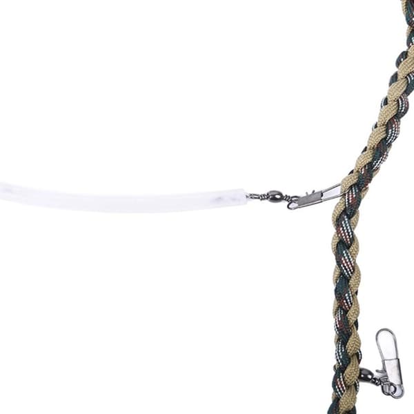 Multifunktionell flätad flugfiskehalsband med klämma i nylon