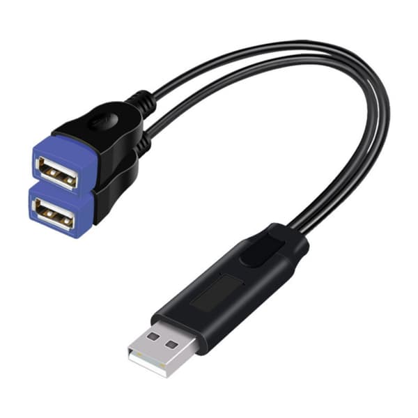 Dobbel Port USB Splitterkabel for Samtidig Lading og Dataoverføring