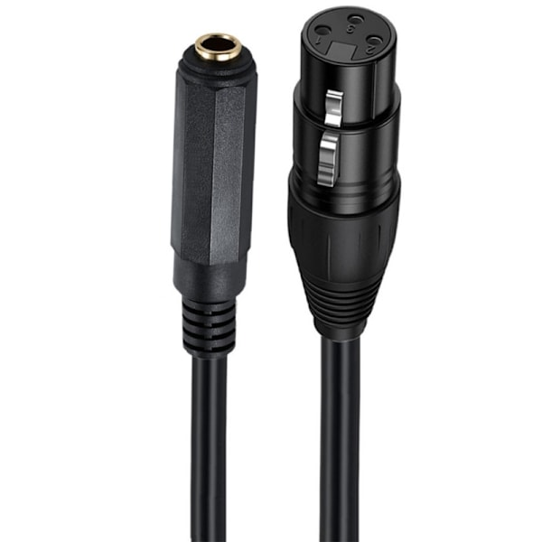 6,35 mm 1/4\" Hun til XLR Hun & Han Adapterkabel, Kvart tomme TS/TRS til XLR 3 Pin Interconnect Kabel