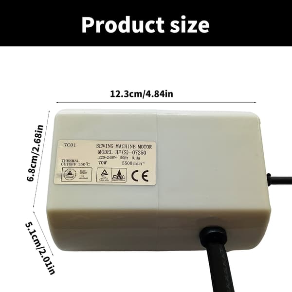 Multifunksjonell symaskinmotor egnet for hjemmesøm og håndverk