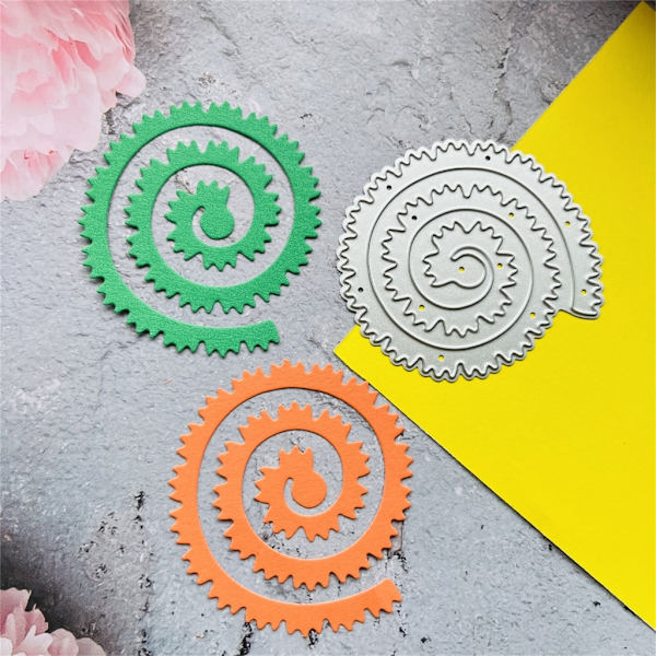 Lockigt blomma Metall Skärning Dies Scrapbooking Stencil Die Cuts Kort Prägling DIY Fotoalbum Form 3619