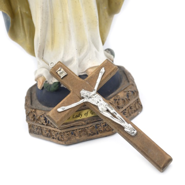 Trä Jesus för korshänge Kristus lidande staty för kors religiös bön Hand som håller för korset Jesus Decoratio