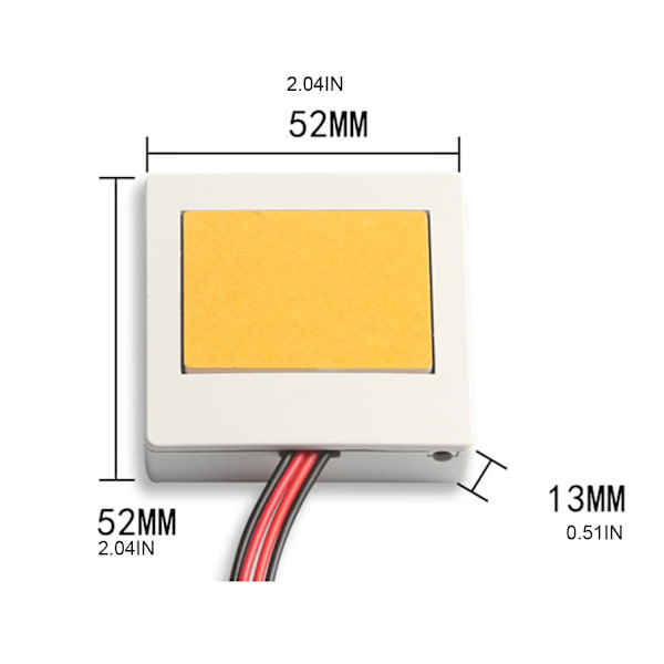 Spegellampa dedikerad för Touch On/Off Isolerad för Touch Switch Sensor för badrum Anti-dimljus Spegel LED Spegel Ca B