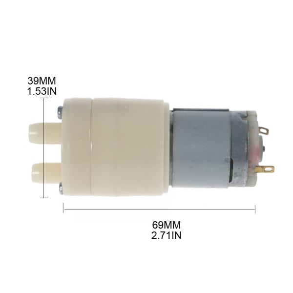 Självsugande vattenpump DC12V Mini Silent Membranpump Mikropumpar för vattendispenser, akvarievattenpumpning