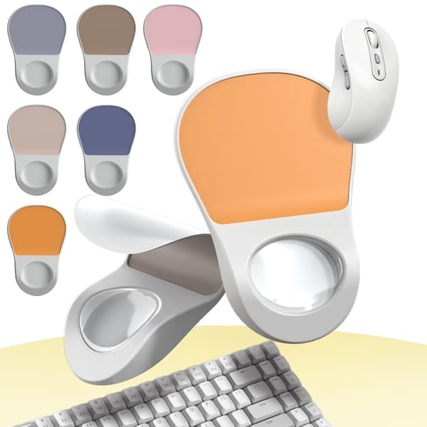 Ergonomisk musematte sklisikker base forbedrer håndleddsstøtte komfortabel Gray