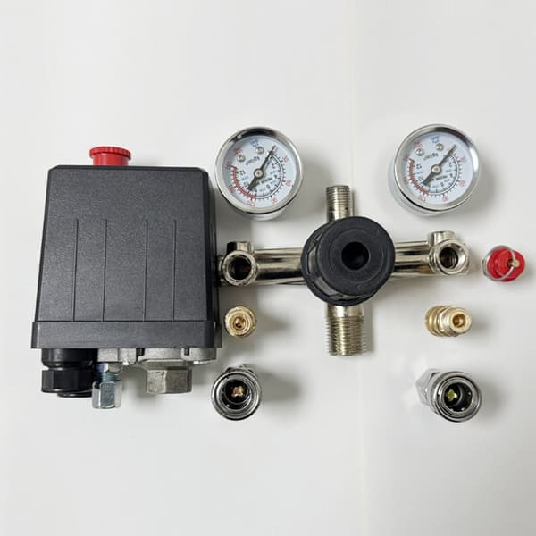 Luftkompressor trykkbrytere Auto Start Stopp 90PSI-120PSI Manifold Regulator