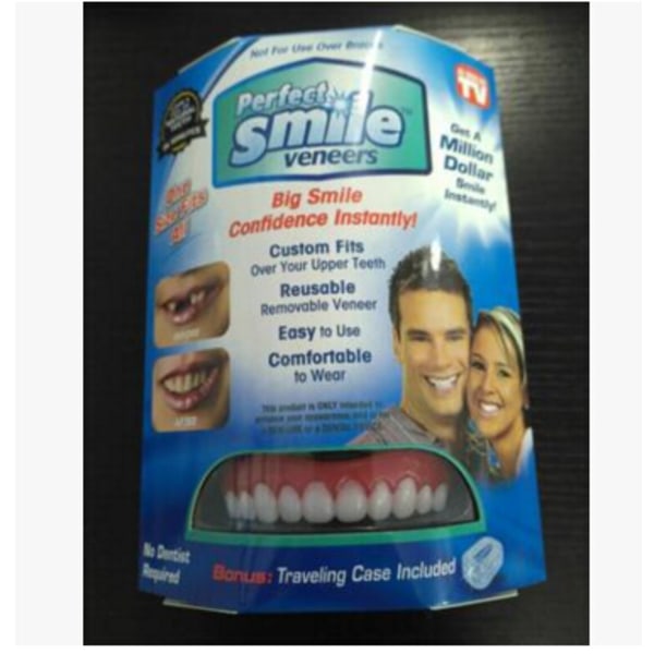 Perfect Smile Veneers Denture Paste instant tänder flex fit press på faner cov