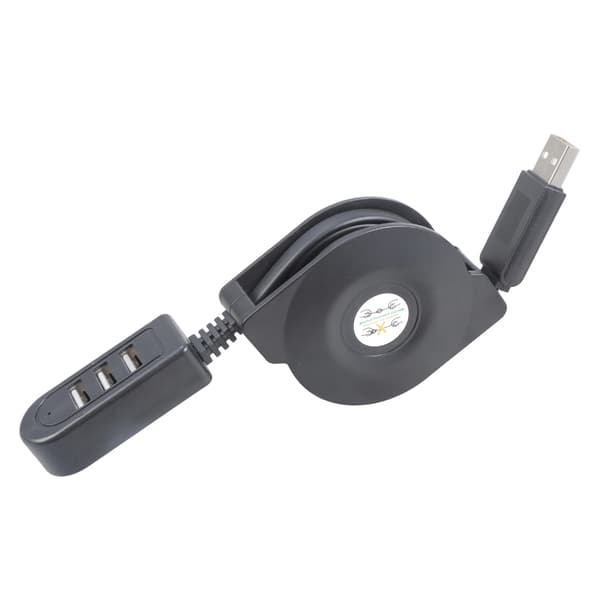3-vejs USB2.0 Splitter Forlængerledning med Udtrækkeligt Design til Flere Enheder