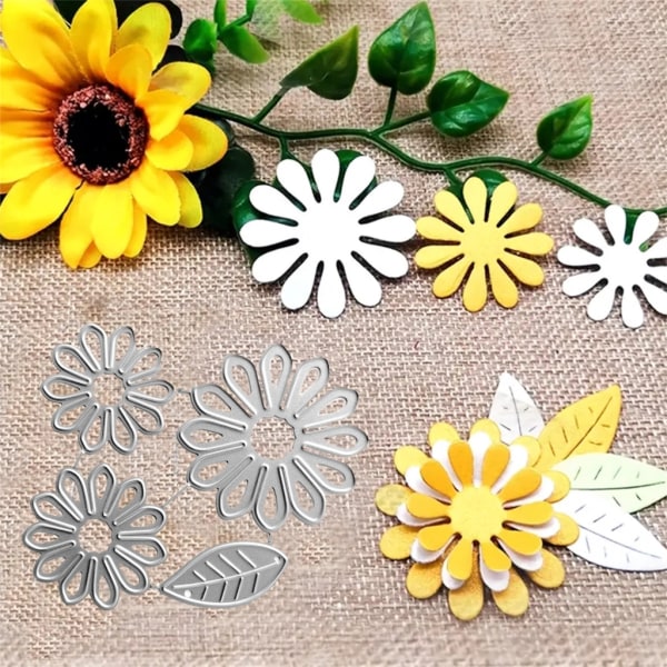 Blomma Metall Skärning Dies Scrapbooking Stencil Die Cuts Kort Prägling DIY Fotoalbum Form Form Dekoration Hantverk 3627