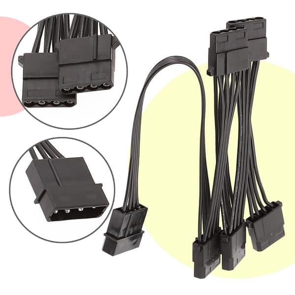 IDE til SATA Strømsplitterkabel Stor 4Pin til IDE SATA Strømkonverteringslinje