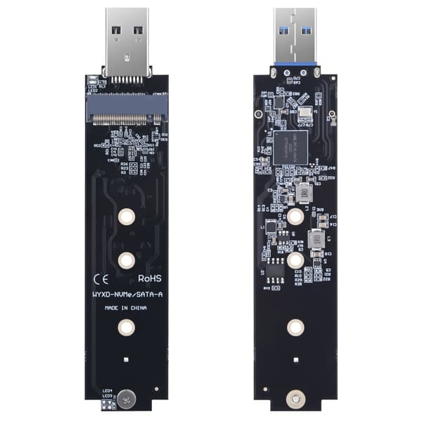 To Protokol M.2 SSD til USB 3.2 Konvertere Til 2230 2242 2260 2280 SSD'er