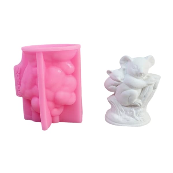 Koala med Baby Form Silikoneforme Ornament Støbeforme Gipsforme