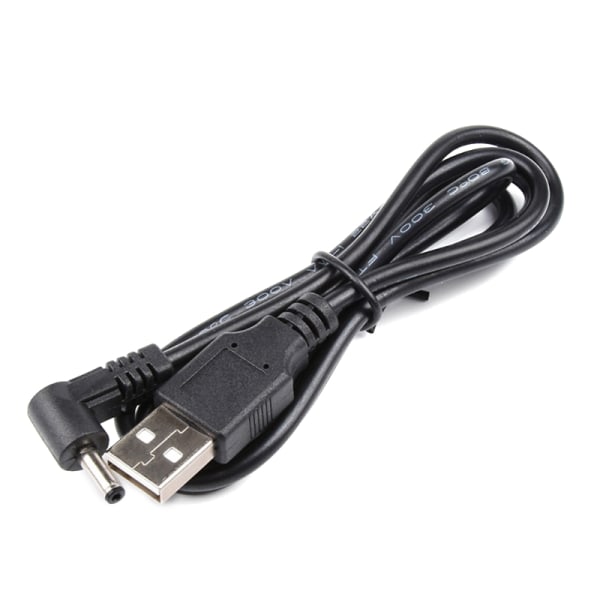 3,3 fot/1m USB hane till för DC 3,5x1,35 mm 5V power Anslutningskabel USB till för DC 5V power USB till för DC Power Ch Black