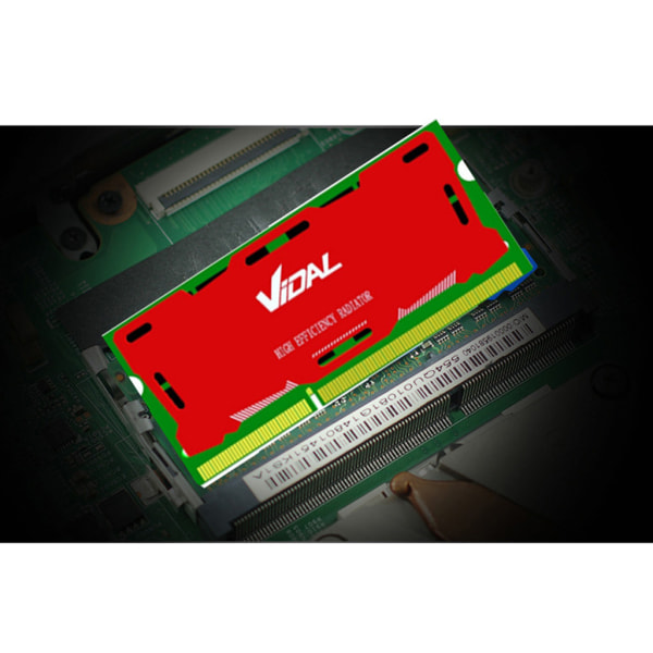 Nytt aluminium Desktop Memory Chip Kylfläns kylväst Radiator Laptop -Ram Cooler Kylfläns 0,5 mm Red