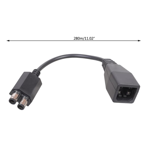 Socket Converter Adapter Ledning Kabel Strømforsyning for 360 Flat til Slim