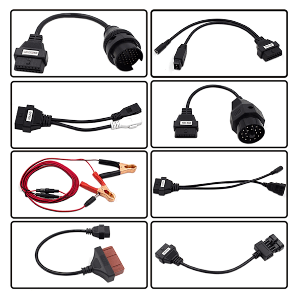 Komplett Set 8 Bilkabel Diagnostikkabel OBD-omvandlare Kabel för TCS CDP