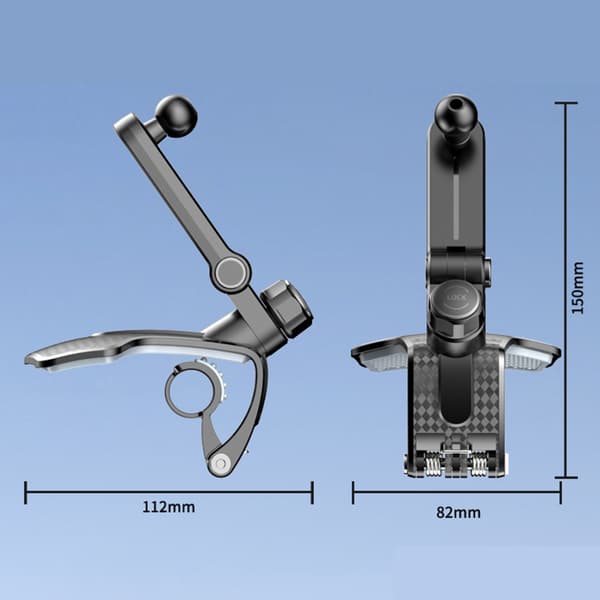 Universal Bil Luftventil Mount Telefonholder Stand 17mm Kuglehoved Roterbart Design