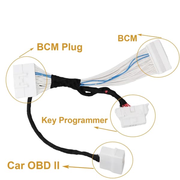 Nøglekabel Udskiftningsnøgle Værktøj Biltilbehør BCM Kabel 4A Nøglekabel