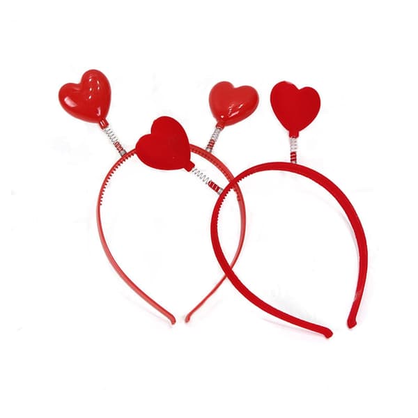 Søt kjærlighetsformet hårbøyle Vår Valentinsdag Hodebånd Party Hodeplagg A