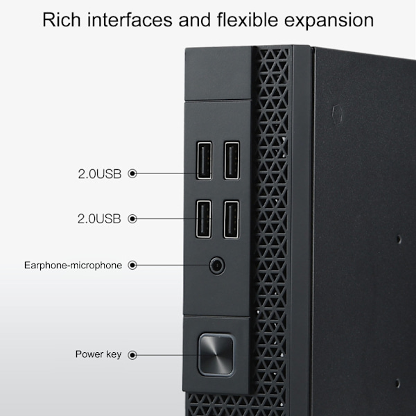 TX07 Mini ITX PC Kabinet Tower HTPC Lille Chassis Gaming Computer Kabinet Server