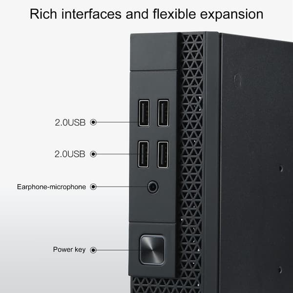 TX07 Mini ITX PC-kabinett Tårn HTPC Lite Chassis Gaming Datamaskinkabinett Server