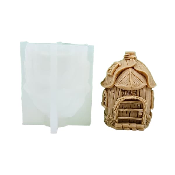 3D Svamphuvudformad Silikonform Husprydnader Form Hus Miniatyrformar