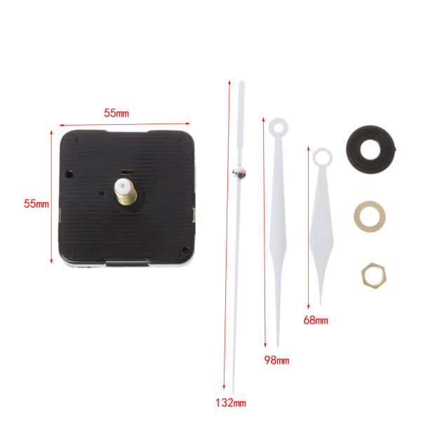 DIY Quartz Clock Movement Silent Kit Set Batteridriven mekanism för inomhus utomhus för tidsklockor användning null - 51