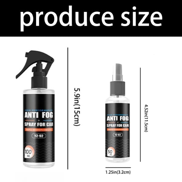 Anti-immspray för vindruta, sprayad för nattsikt, hållbarhet, skyddande beläggning 100ML