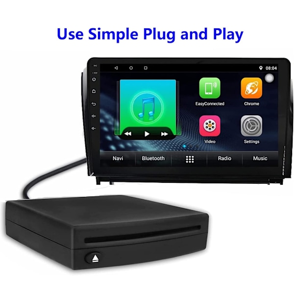 Multimedia Soitin Ulkoinen USB Ajoneuvon DVD-soitin Autonavigointiin Plug Play