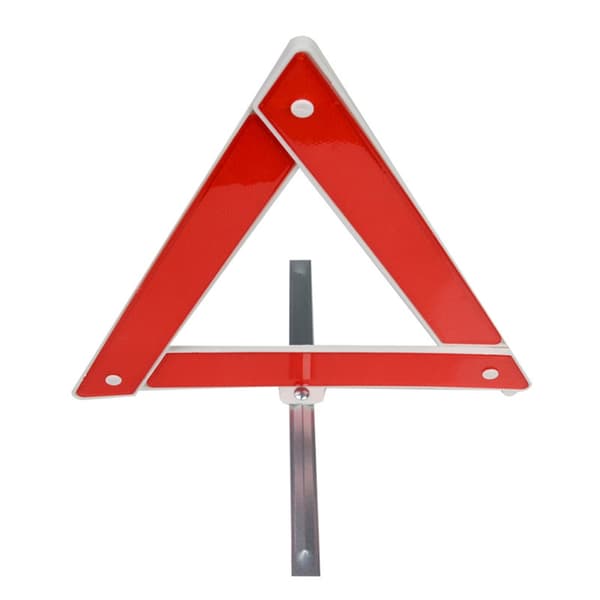 Reflekterende advarselstrekant til vejsiden, sammenklappelig, 3 stk.